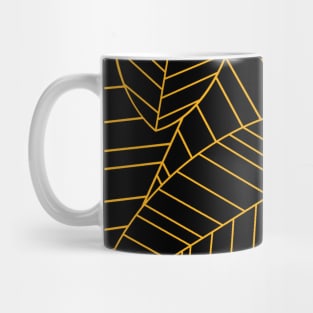 Golden leaves pattern Mug